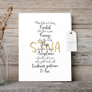 Printable STNA Quote A Nursing Assistant's Prayer Gift for Nurse ...
