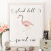 Stand Tall Quote Printable Art Flamingo Print for Nursery Pink Nursery ...