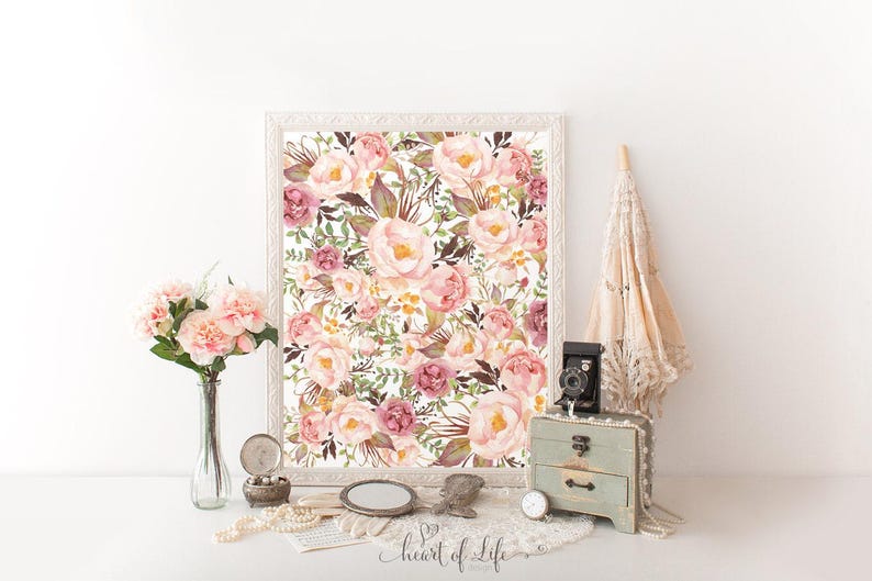 Floral Nursery Wall Art Set – “Stay Wild My Child” Quote, Set of 3 Prints for Girls Room, 11x14 Printable Gallery Wall, Instant Download image 4