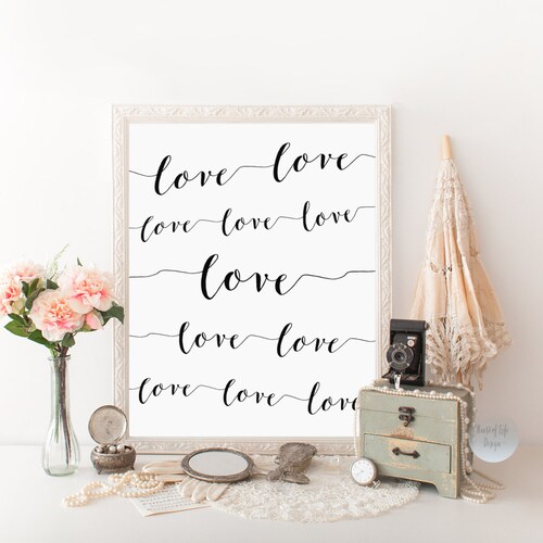 Printable Wall Art Master Bedroom Wall Decor Romantic Art Etsy