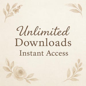 an image of a white background with the words, unlimted downloadeds instant