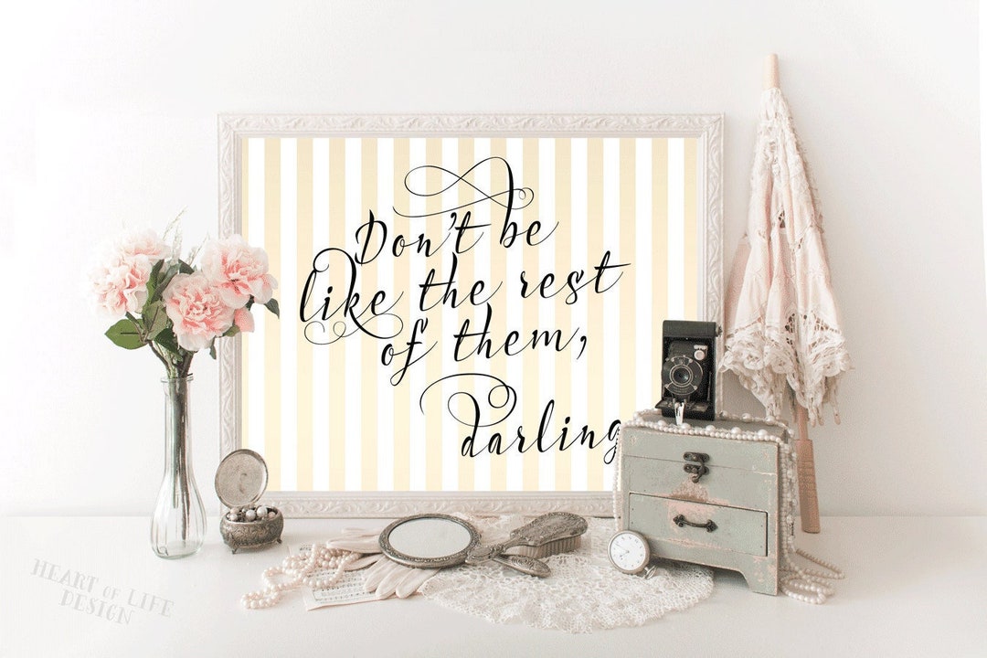 Black and Gold Quote Printable Art Print Inspirational Quote Etsy