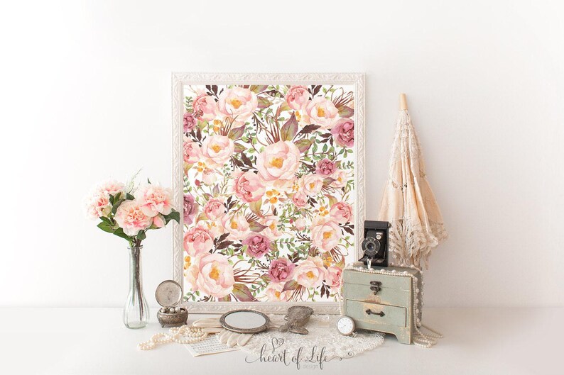 Floral Nursery Wall Art Set – “Stay Wild My Child” Quote, Set of 3 Prints for Girls Room, 11x14 Printable Gallery Wall, Instant Download image 6