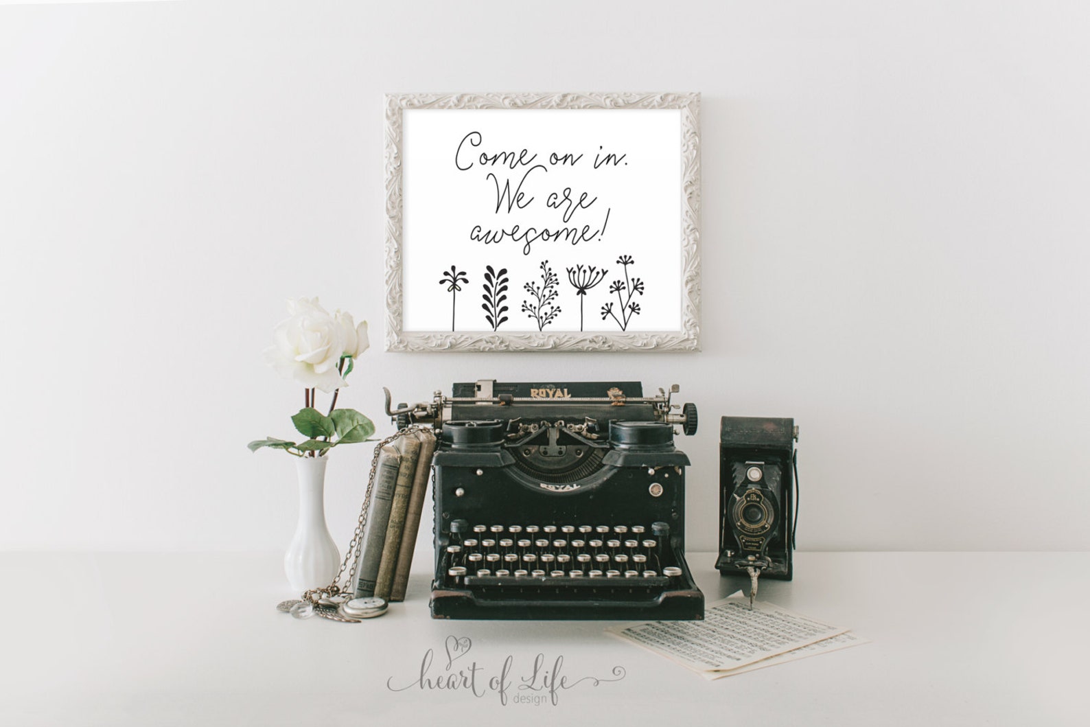 Come on in Sign Printable Art Welcome Sign Printable Come on | Etsy