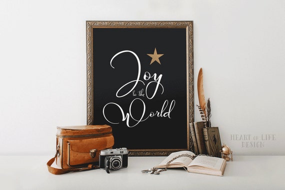 Christmas Printable Joy to the World Print Simple Christmas | Etsy