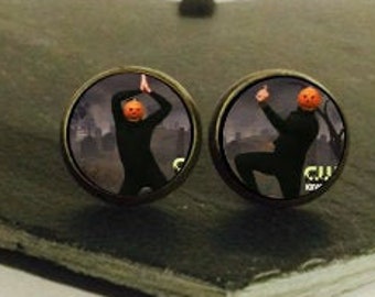 offer! Meme Series: Spoopy Pumpkin Dance - studs/clip-ons/cufflinks - 3 FOR 2 OFFER (Promo code in description!)