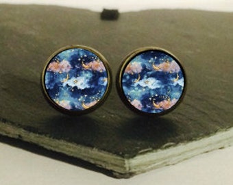 Handmade: Celestial - studs/clip-ons/cufflinks - 3 FOR 2 OFFER (Promo code in description!)