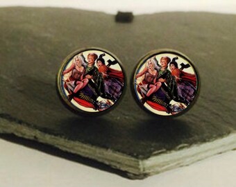 Handmade: Hocus Pocus - studs/clip-ons/cufflinks - 3 FOR 2 OFFER (Promo code in description!)