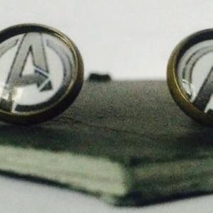 Handmade: The Earth&#39;s Mightiest Heroes - studs/clip-ons/cufflinks - 3 FOR 2 OFFER (Promo code in description!)