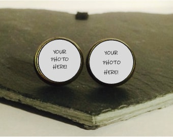 Handmade: Your Custom Design! - studs/clip-ons/cufflinks - 3 FOR 2 OFFER (Promo code in description!)