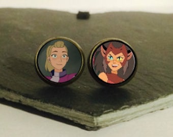 Handmade: CatrAdora 1 - studs/clip-ons/cufflinks - 3 FOR 2 OFFER (Promo code in description!)