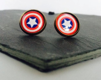 Handmade: Super Soldier - studs/clip-ons/cufflinks - 3 FOR 2 OFFER (Promo code in description!)