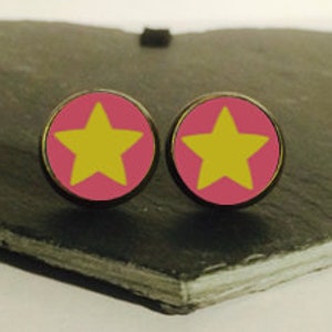 Fatto a mano: Steven Universe - borchie/clip/gemelli - OFFERTA 3 PER 2 (codice promozionale nella descrizione!)