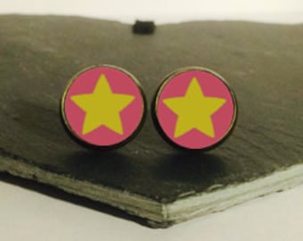 Handmade: Steven Universe - studs/clip-ons/cufflinks - 3 FOR 2 OFFER (Promo code in description!)
