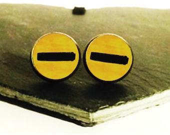 Handmade: Minus - studs/clip-ons/cufflinks - 3 FOR 2 OFFER (Promo code in description!)