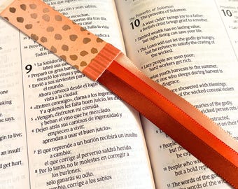 Handmade Ribbon Bible Bookmark: Christian Gift, Prayer Accessory
