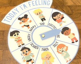 Feelings Wheel Printable: Kids Emotion Learning Activity (PDF Download