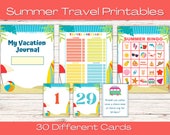 Kids Summer Travel Printables: Vacation Journal, Bingo, Checklist (PDF)