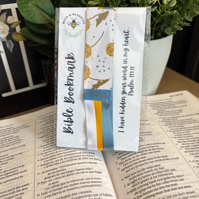 Bable Ribbon Bible Bookmark Ribbon Set: Christian Scripture Gift, Prayer Accessory ...