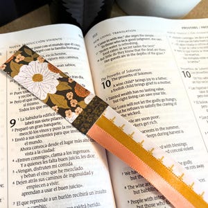 BIBLE BOOKMARK RIBBON, Christian Bookmark, Scripture Gift, Prayer Journal Accessory, Bible Study Tool, Bible Page Marker, Ribbon Bookmark