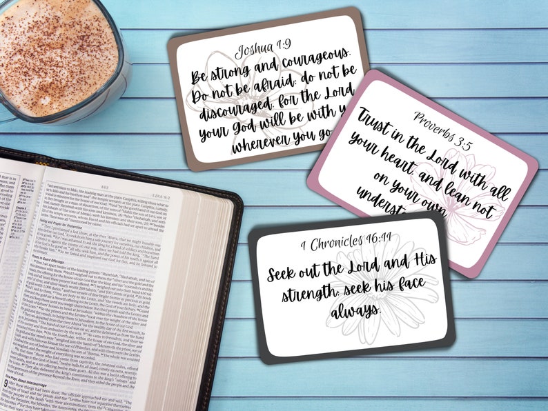 40 PRINTABLE SCRIPTURE CARDS Scripture Memorization Cards - Etsy
