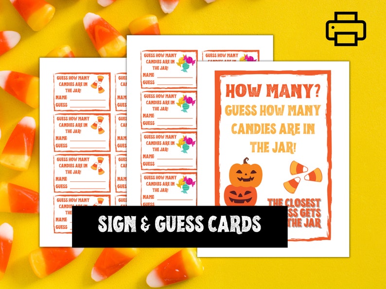 Printable Candy Corn Halloween Game