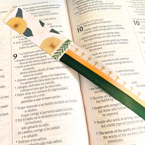 BIBLE BOOKMARK RIBBON, Christian Bookmark, Scripture Gift, Prayer Journal Accessory, Bible Study Tool, Bible Page Marker, Ribbon Bookmark
