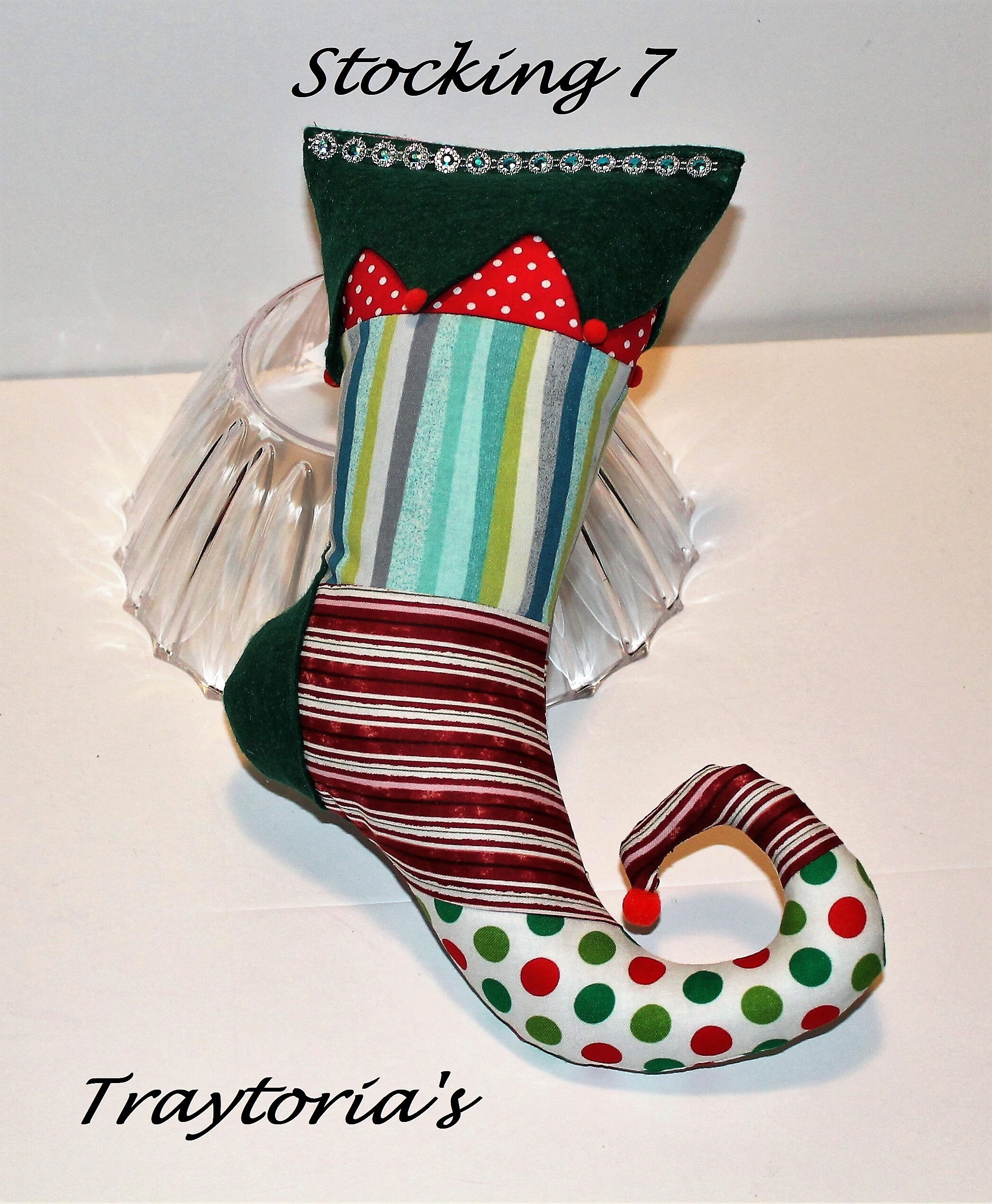 Elf Wreath Attachment Elf Stocking Stocking Elf Christmas Stocking