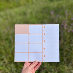 Blank Weekly Memo Pad