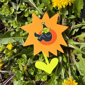 Soñando con girasoles - Pegatina