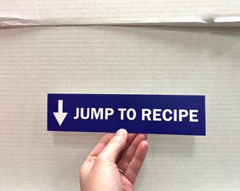 Jump To Recipe - Sticker