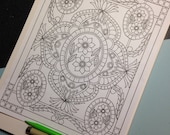 Botanical Ornamental Filigree #2 - Coloring Page