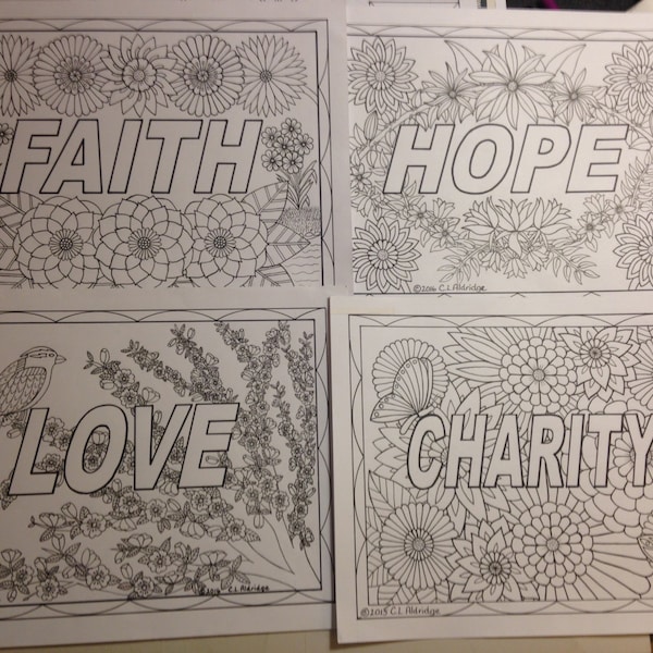 Faith Hope Charity - Etsy
