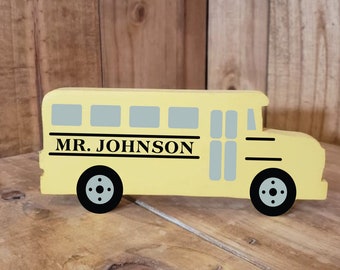 Personalized School Bus Driver Name Plate, Personalized School Bus Driver Gift, Favorite Bus Driver Gift, Bus Driver Appreciation Gift