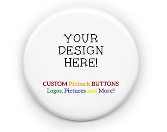 Botones Pinback personalizados, Diseña tu propio pin, Diseña tu propio botón, Favores de cumpleaños, Equipo deportivo, En memoria de, Botones personalizados redondos