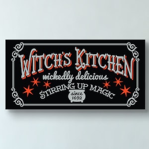 Witch's Kitchen, Magic Sign, Halloween Sign, Halloween Decoration, Halloween Decor, Witch Sign, Witch Decoration, Halloween Magic, Witches