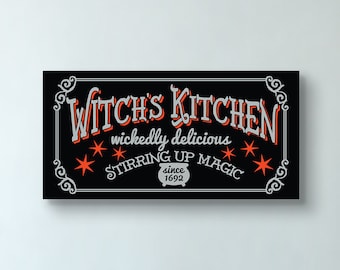 Witch's Kitchen, Magic Sign, Halloween Sign, Halloween Decoration, Halloween Decor, Witch Sign, Witch Decoration, Halloween Magic, Witches