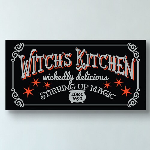 Witch's Kitchen, Magic Sign, Halloween Sign, Halloween Decoration, Halloween Decor, Witch Sign, Witch Decoration, Halloween Magic, Witches