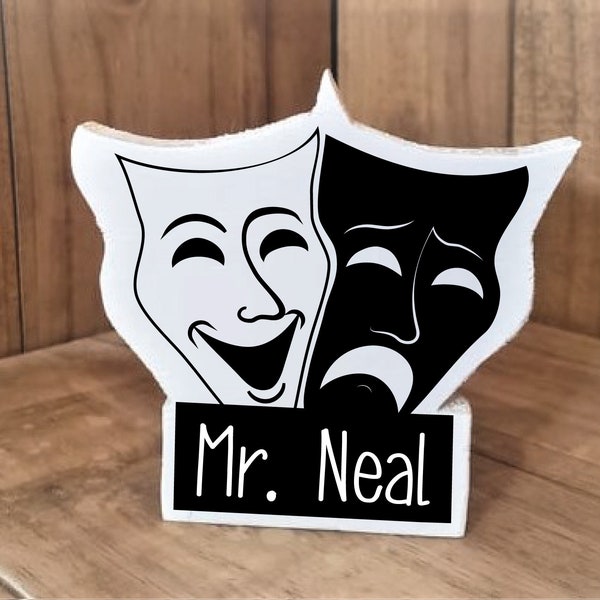 thumbnail image 2 of Sticker Dynasty Comedy Tragedy Theatre Masks Sticker – Waterproof Vinyl, Self-Adhesive, Gift 2 of 4