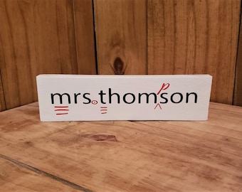 English Teacher Gift, Personalized Teacher Gift, Teacher Gifts, Teacher Appreciation Gift, Teacher Name Plate, Proofreading Symbols