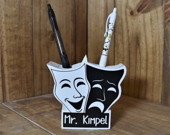 Drama Teacher Pencil Holder, Drama Teacher Appreciation Gift, Acting Coach Gift, Stage Actor Gift, Theater Lover Gift, Actor Gift, Theatre