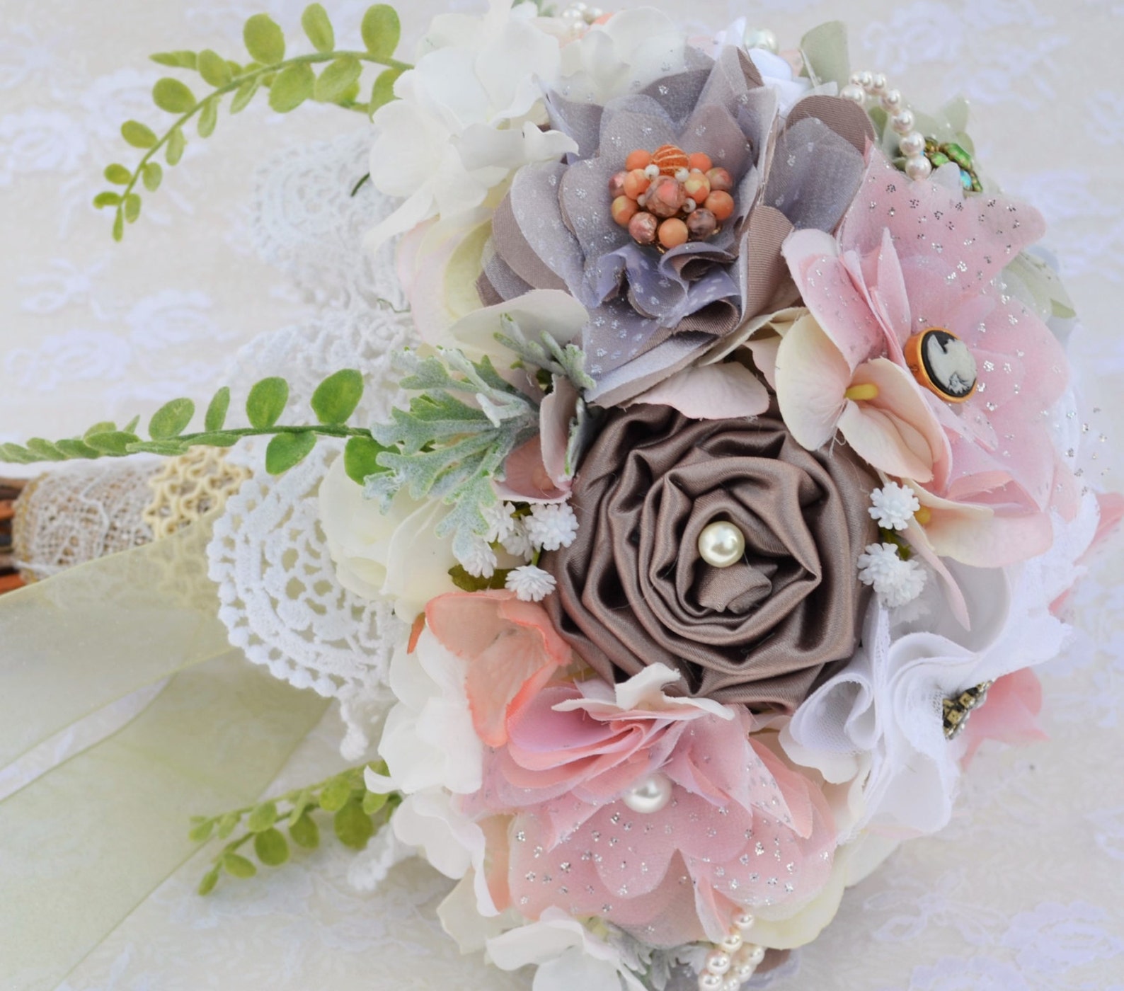 Custom Brooch Bouquet Wedding Bouquet Bridesmaid Bouquet Etsy