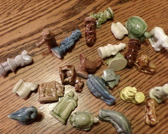 Wade Red Rose Tea Porcelain Whimsies Figurine, mini figurines, Vintage Wade Porcelain, England, 1950 to 1980, Morethebuckles