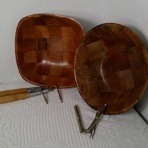 Vintage Nut bowl with nut cracker tools, Wooden nut bowl, 1970’s nut bowl, Morethebuckles, nut bowl with tools