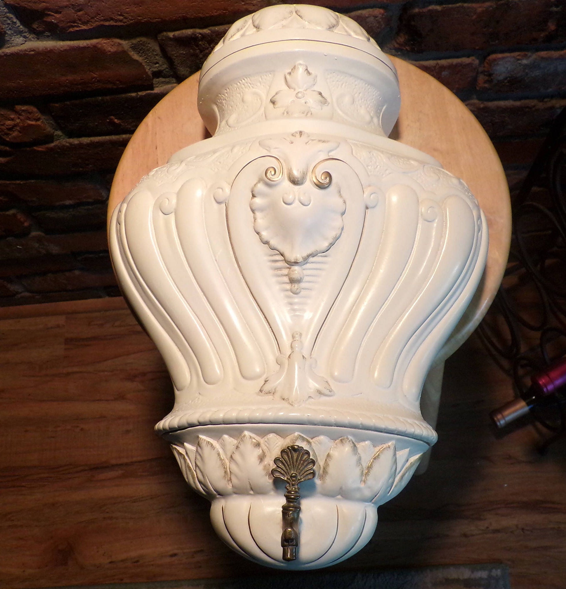 Vintage 1950's Rare Alexander Backer Wall Fountain Garden, Rare
