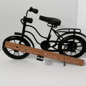 Vintage bike sculpture,model  Bicycle décor, toy size model bike, Bike, Morethebuckles, Antique Big Figurine Bicycle Metal Wood Model