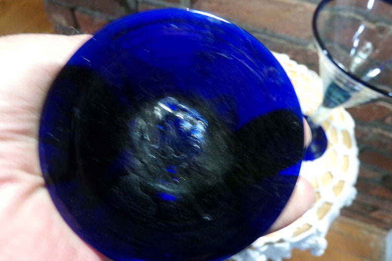 Hand Blown Recycled Glass Margarita Glass Set Blown Glass Etsy