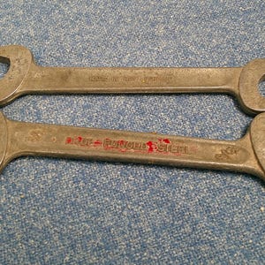Vintage W. Germany Drop Forged Steel Open End Wrenches 1950's, Morethebuckles, Garage