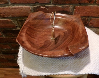Vintage California Originals Ceramic Nut/Candy Dish, Vintage brown pottery nut dish, Vintage brown nut dish, pottery dish, Morethebuckles