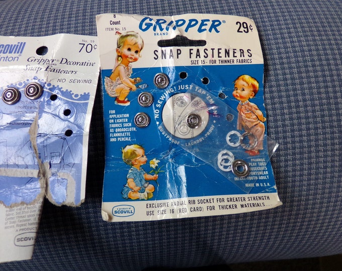 Vintage Gripper Snap Fasteners Vintage Gripper Snap Fasteners Etsy